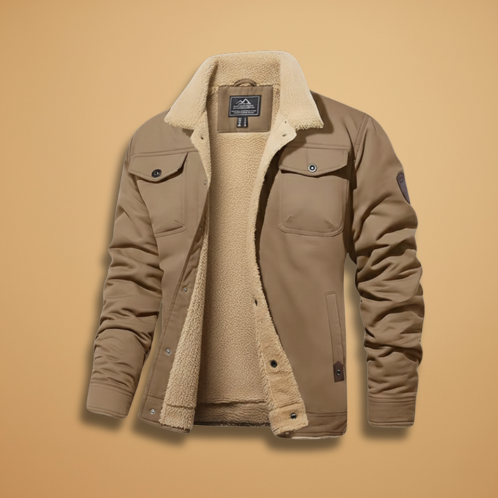 Men's classic bomber jacket with ribbed collar, full zip closure, and secure pockets. Versatile casual outerwear.