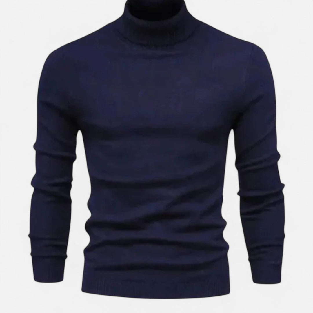 Stylish men's classic fit crew neck sweater, a wardrobe staple for versatile and comfortable wear.