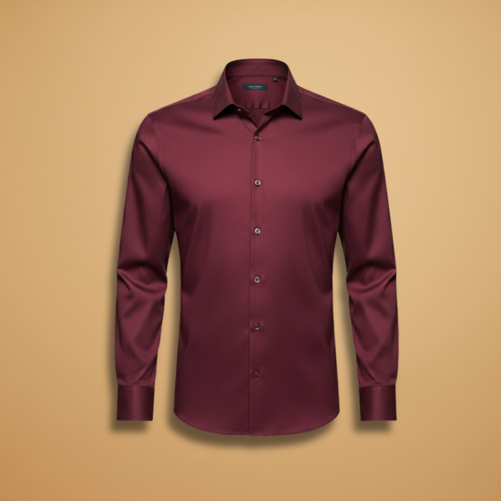 Men's classic fit long sleeve button-down shirt, perfect for smart casual or office wear.