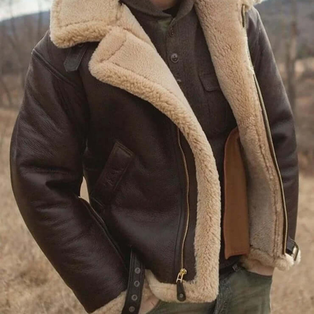 Men's classic flying jacket for timeless winter style. Warm outerwear, perfect for cold weather & everyday fashion.