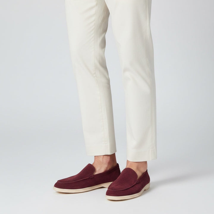 Men's slip-on loafers, perfect comfortable summer footwear for strolls, beach & casual vacation style.