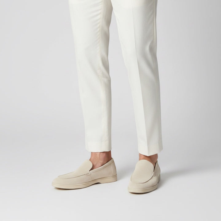 Breathable canvas slip-on loafers for men, ideal comfortable summer footwear for beach & casual days.