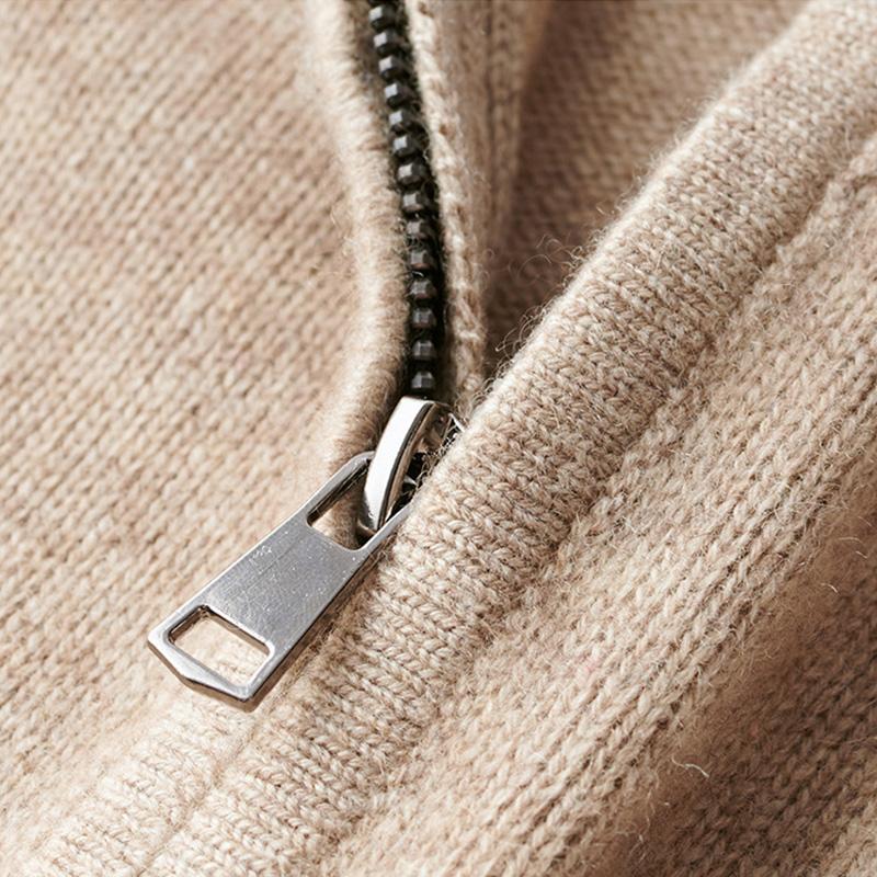 Stylish men's quarter-zip pullover, a comfortable & versatile long-sleeve knit top for modern menswear.