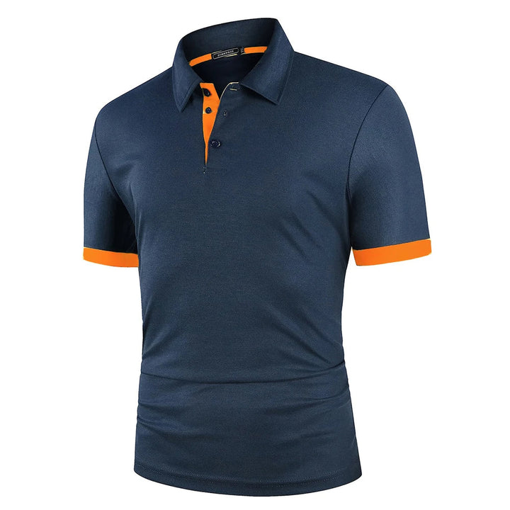 Men's classic summer polo shirt. Lightweight, breathable, short sleeve casual top for everyday wear.
