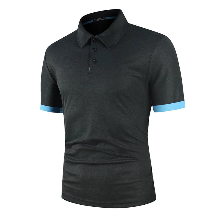 Classic men's short sleeve polo. Versatile smart casual top, great for summer everyday wear.