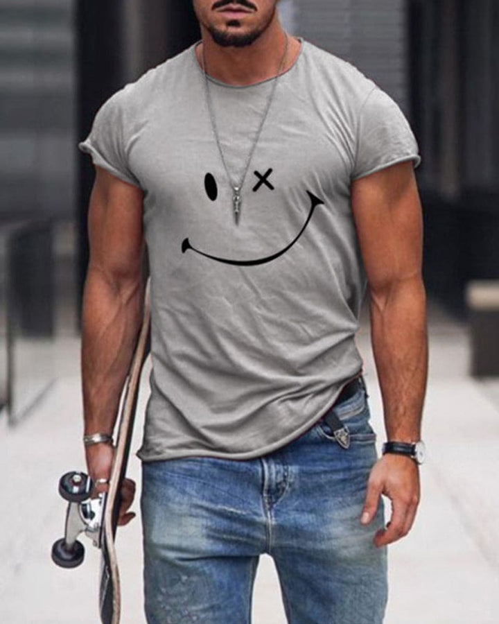 Basic men's short sleeve crew neck t-shirt in green, designed for ultimate everyday comfort and casual summer apparel.