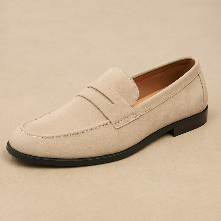 Effortless men's slip-on loafers, combining comfort with versatile style for any occasion.