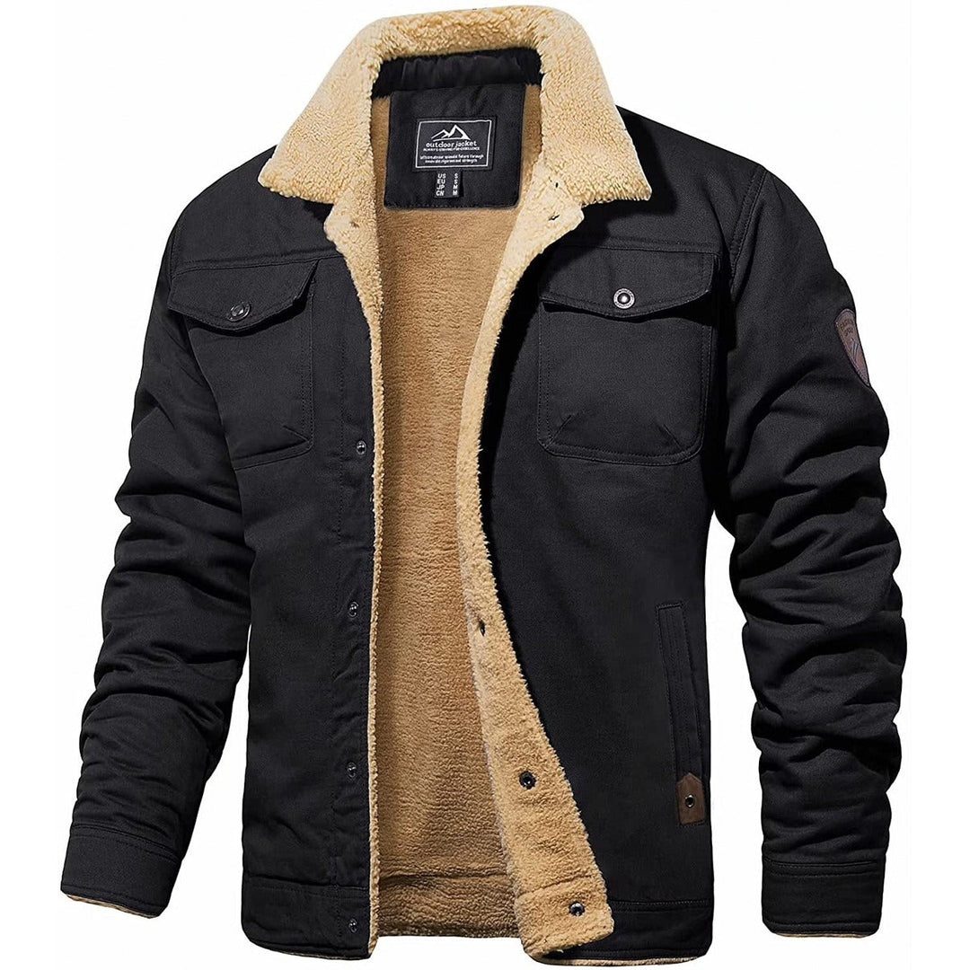 Men's cozy winter jacket. Ultimate warmth, insulated outerwear for cold weather. Stylish & comfortable men's fashion.