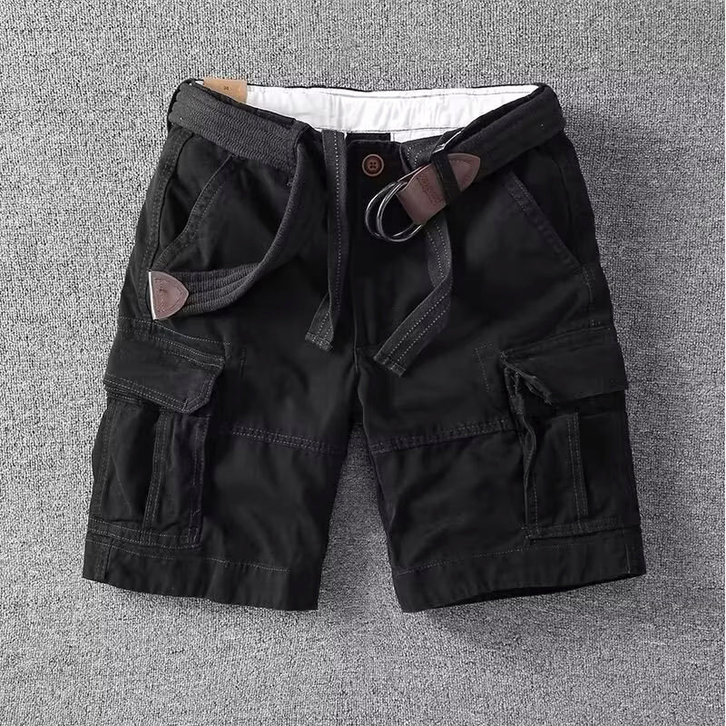 Rugged men's cargo shorts, comfortable fit with practical utility pockets. Great for active lifestyles & outdoor apparel.