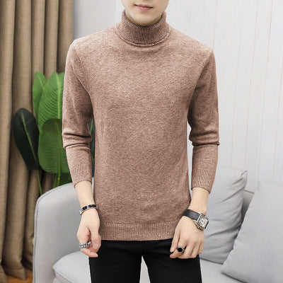 Stylish men's elegant turtleneck. Classic knit pullover, sophisticated long-sleeve top for formal & casual.