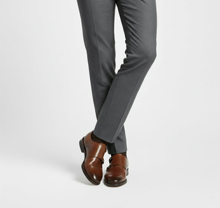 Stylish men's slip-on loafers in Italian Milano design. Elegant leather footwear for formal, dress, and smart casual fashion.