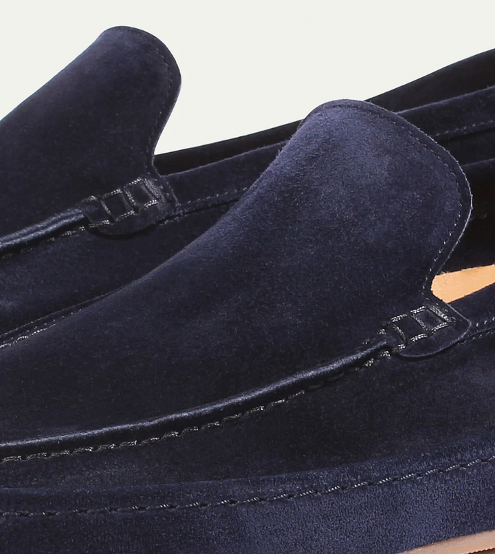 Premium men's slip-on loafers, elegant and comfortable for smart casual outfits.