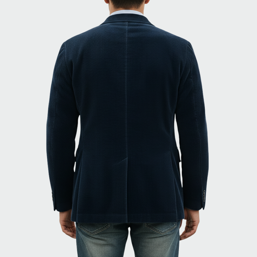 Men's elegant blazer & vest set. Perfect for formal business attire, weddings & special events.
