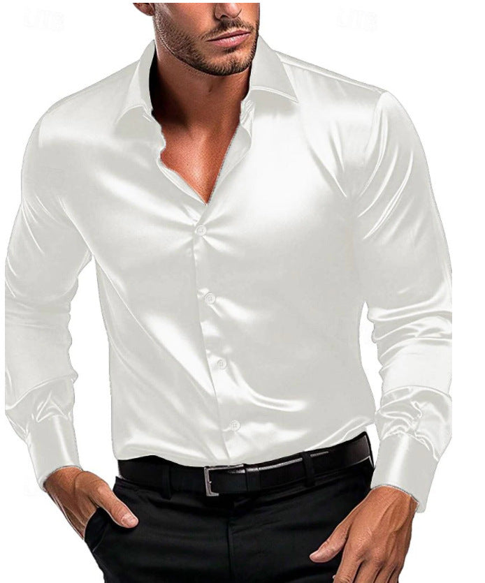 Versatile men's button-up shirt for any occasion. Elegant, comfortable, and long-sleeve with a timeless design.