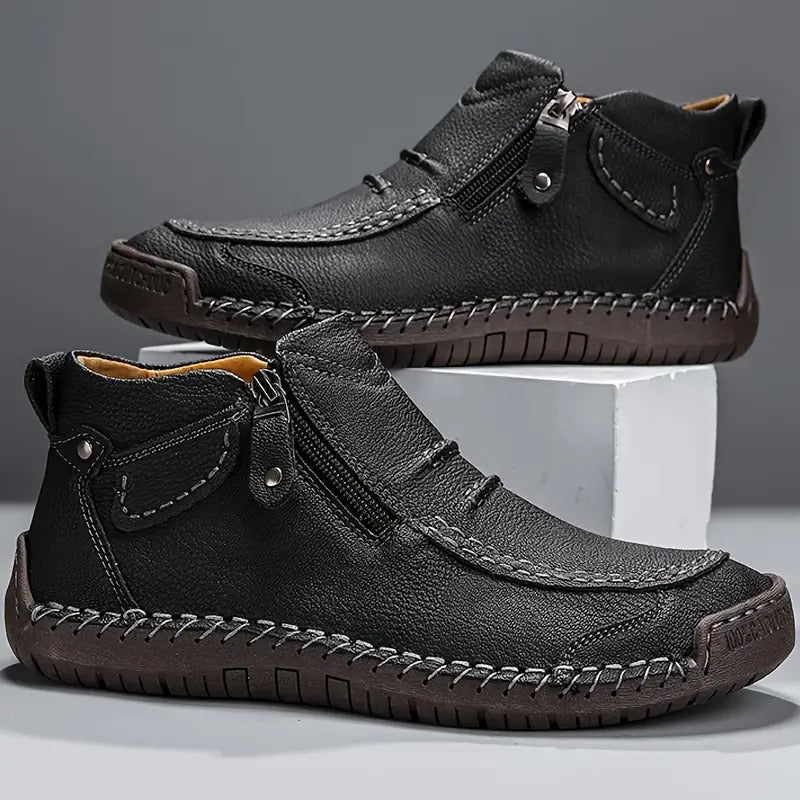 Premium men's health footwear: orthopedic, ergonomic shoes for pain relief, daily foot support, and comfort.
