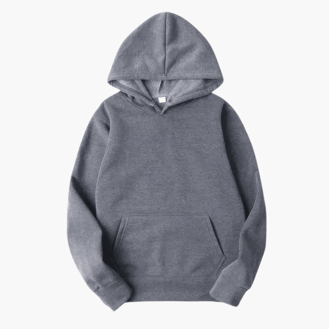 Stylish men's hooded sweatshirt, great for street style and versatile everyday fashion.