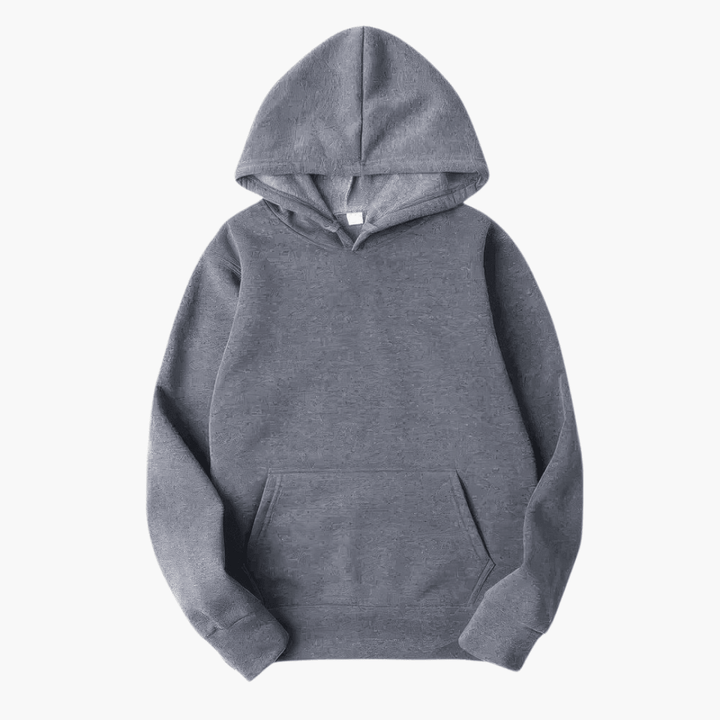 Stylish men's hooded sweatshirt, great for street style and versatile everyday fashion.