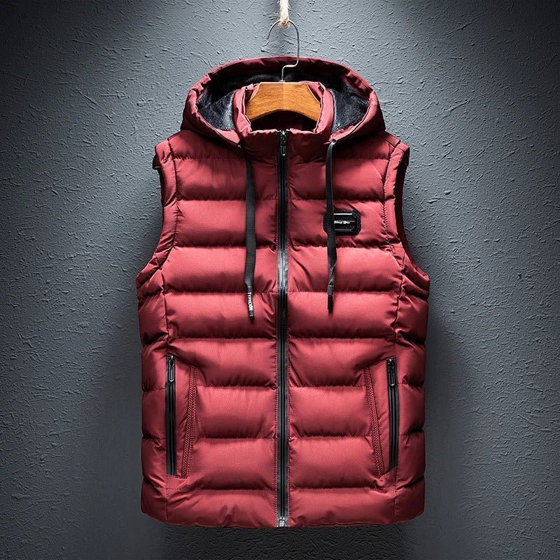 Men's versatile Ethan quilted vest, providing stylish warmth for any season.