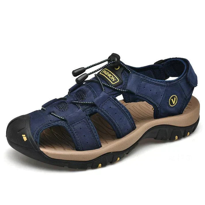 Stylish Men's Kay comfort sandals, orthopedic design for arch support and healthy summer walking.