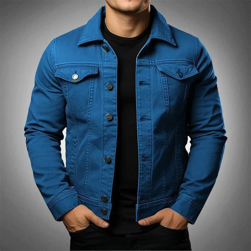 Lightweight men's spring jacket, ideal casual outerwear for comfortable layering in mild weather.
