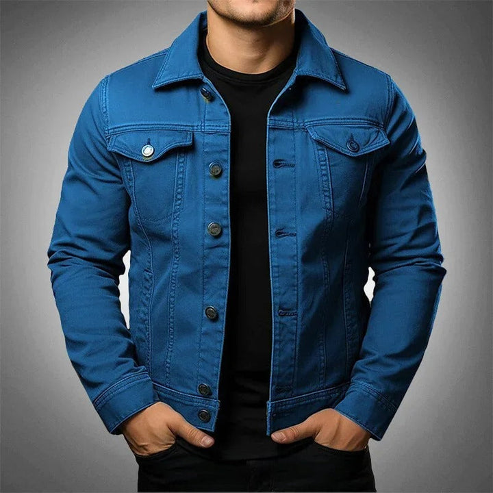 Lightweight men's spring jacket, ideal casual outerwear for comfortable layering in mild weather.