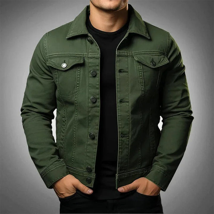 Fashionable men's spring jacket with a modern design, excellent lightweight outerwear for stylish layering.