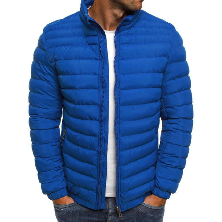 Man wearing a lightweight, stylish summer jacket, perfect breathable outerwear for everyday casual comfort.