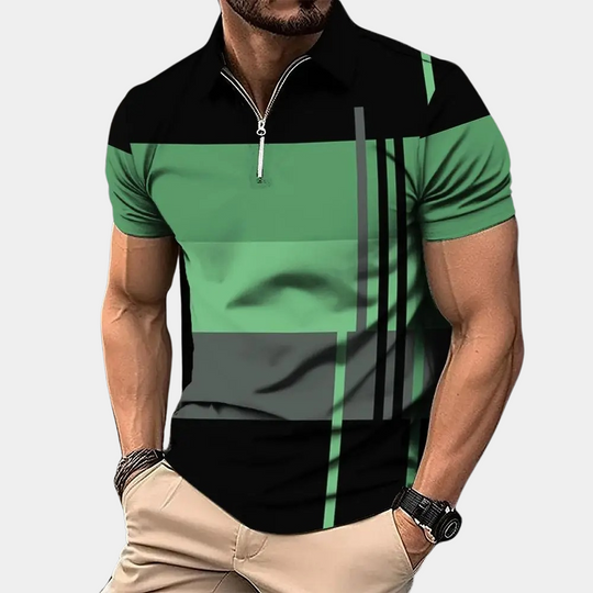 New Men's Modern Comfort Polo Shirt, short sleeve, smart casual, versatile for everyday fashion.