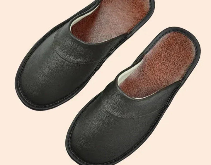 Comfortable men's house slippers, orthopedic design for foot pain relief & optimal arch support.