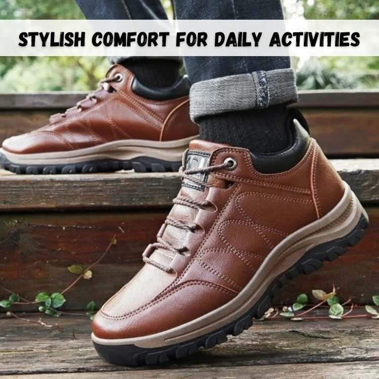 Cushioned men's orthopedic walking shoes, perfect for daily wear & foot support, providing extreme comfort.