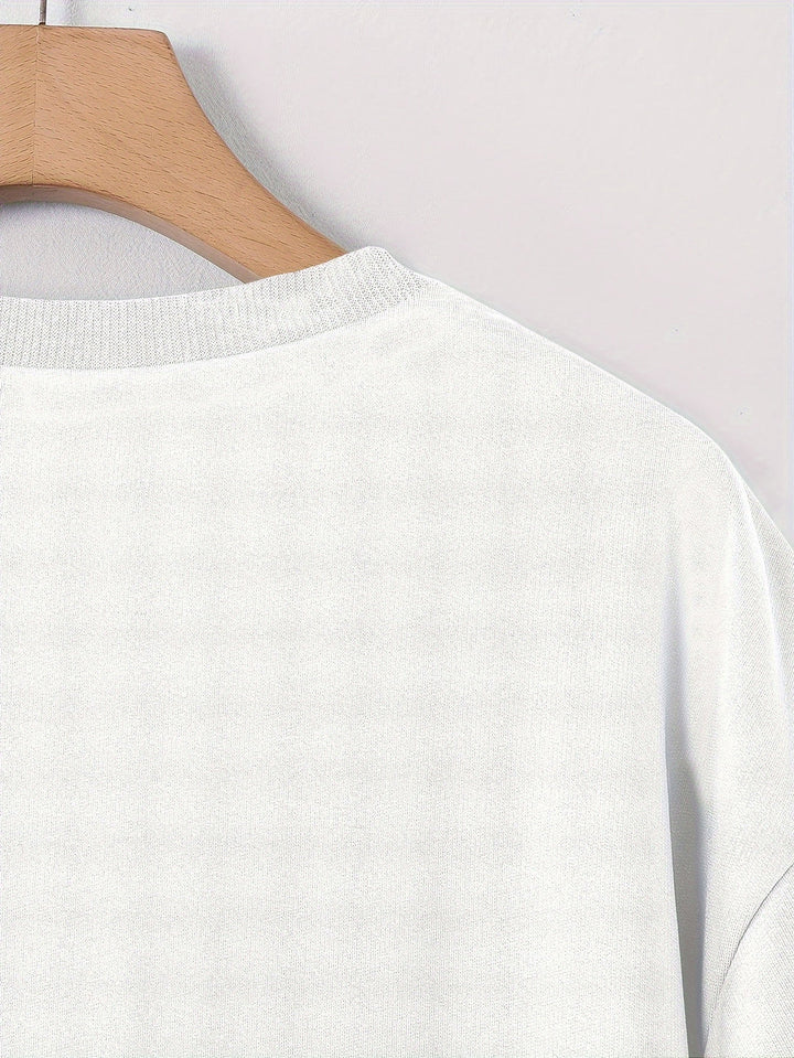 Comfortable men's graphic t-shirt with a vibrant rose print. Loose fit for relaxed urban style.