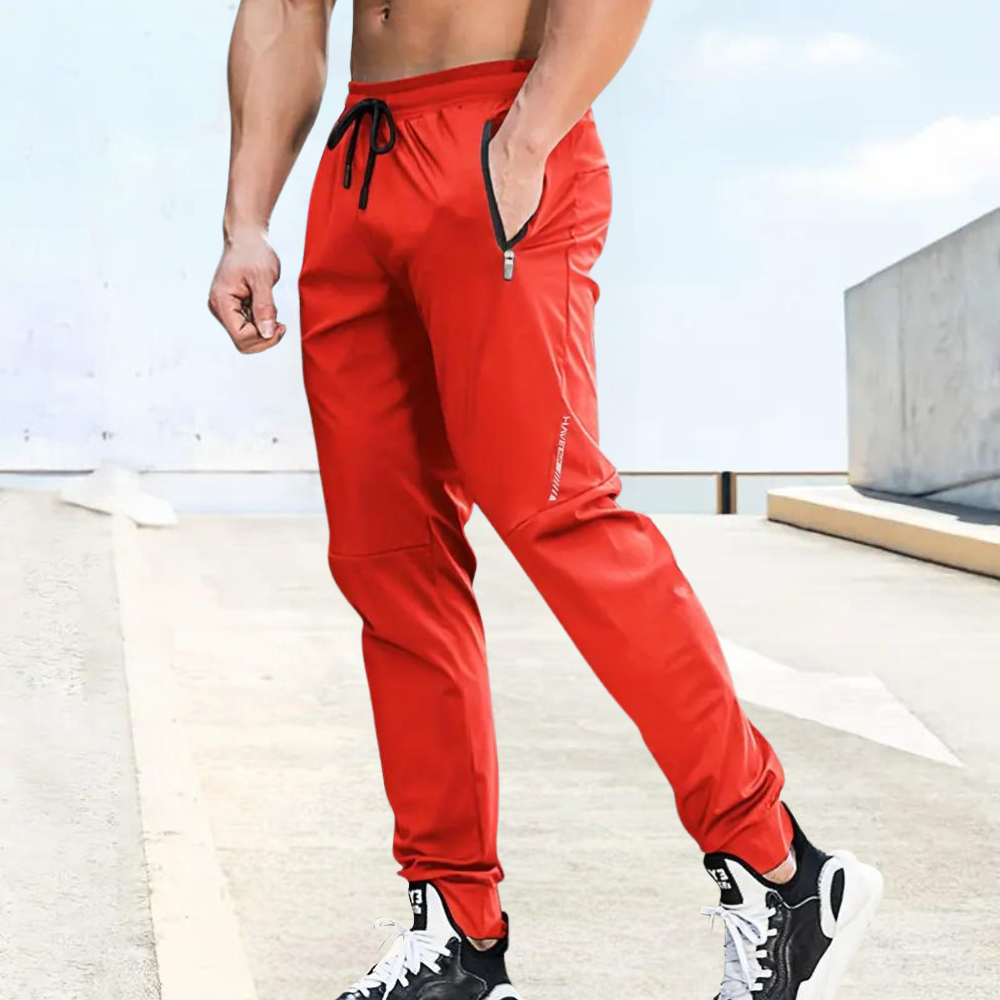 Men's breathable performance joggers designed for optimal training, running, and gym workouts. Flexible sports activewear.