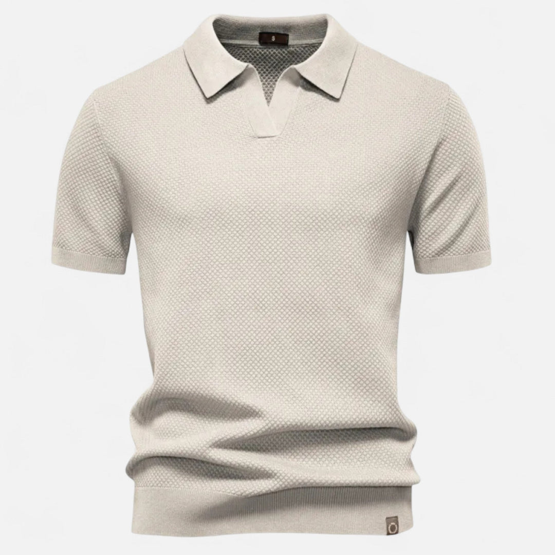 Men's casual pineapple pattern polo shirt, short sleeve top, great for warm weather fashion & versatile shirt.