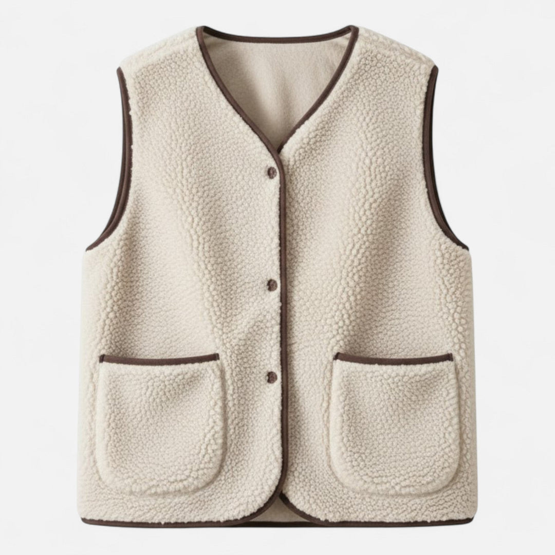 Men's plush cashmere-blend knit vest, a soft and warm sleeveless layering piece for fall and winter fashion.