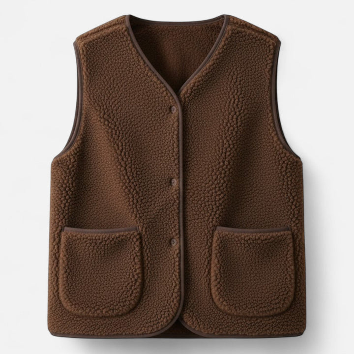 Luxurious men's cashmere-blend vest, a sophisticated sleeveless design for elegant fall and winter fashion.