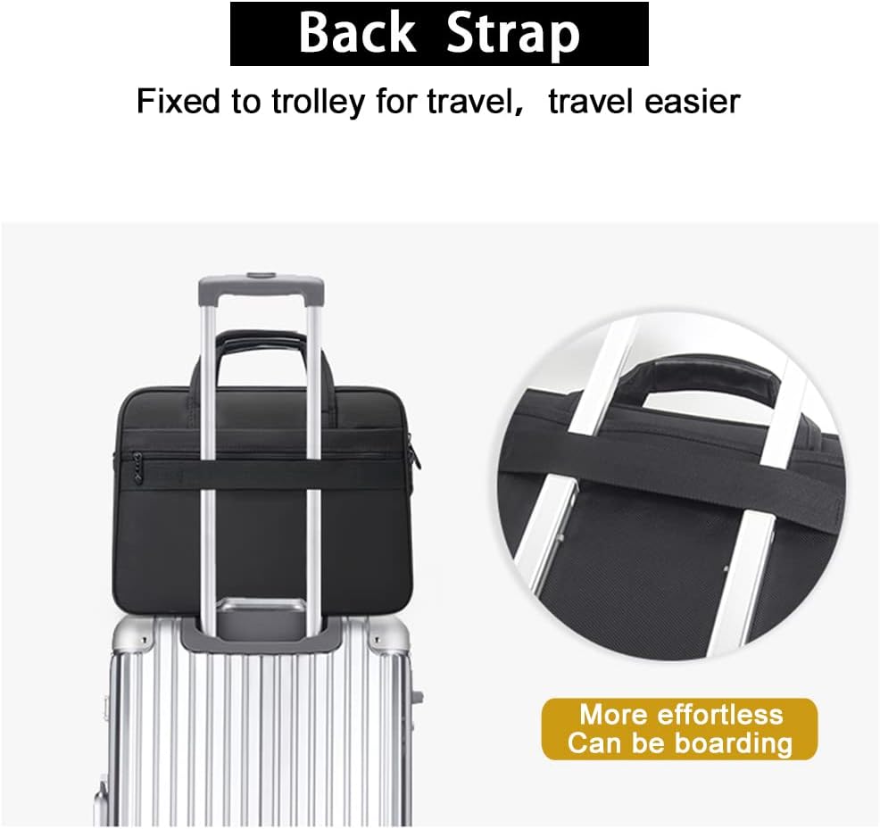Elegant men's laptop briefcase alternative, a canvas tote for business & travel needs.