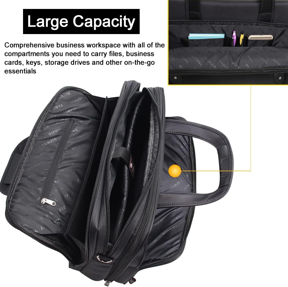 Heavy-duty men's canvas laptop bag, a robust professional tote for busy travelers.