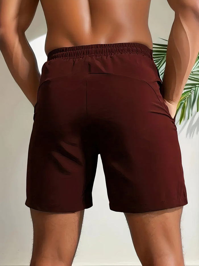 Lightweight men's casual shorts with quick-dry tech, ultimate summer comfort for travel & daily wear.