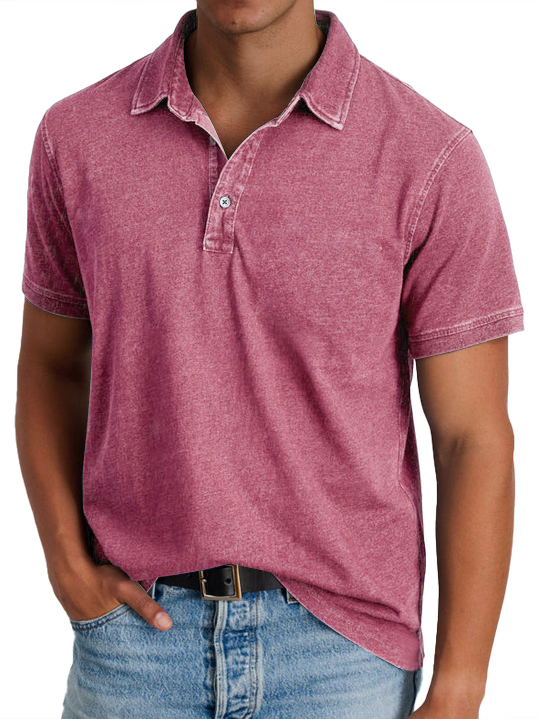 Men's heritage style polo, classic collared shirt delivering comfort & fashion.