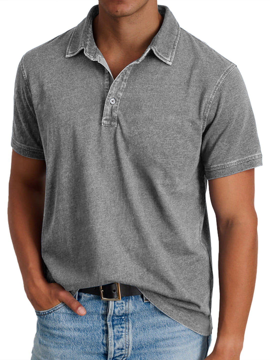 Versatile men's heritage polo shirt, comfortable for everyday and smart-casual looks.