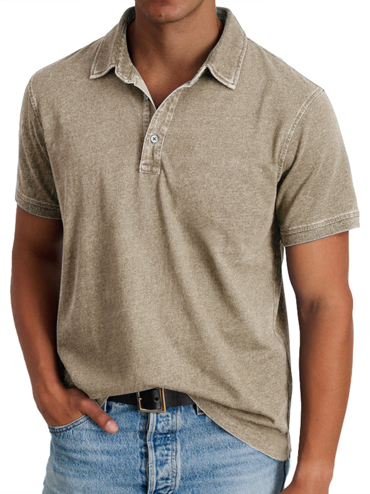 Comfortable men's collared shirt, ideal for timeless everyday wear and fashion.