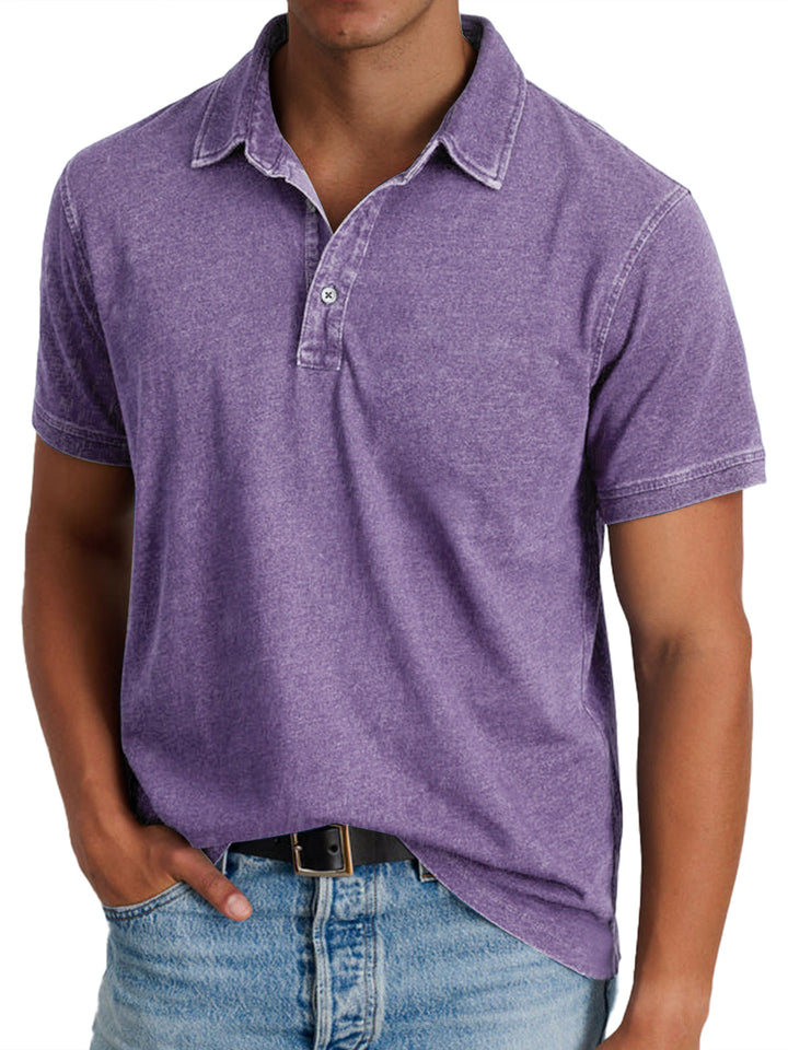 Everyday men's polo shirt, comfortable button-down for versatile casual wear.