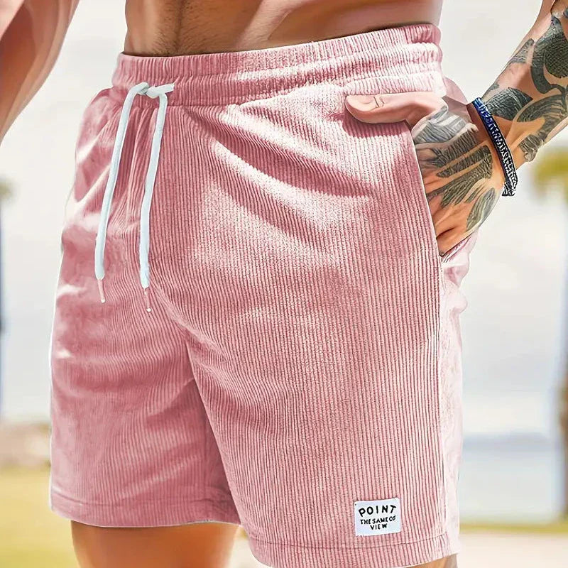 Everyday men's bottoms: stylish, relaxed fit shorts with drawstring for comfort.