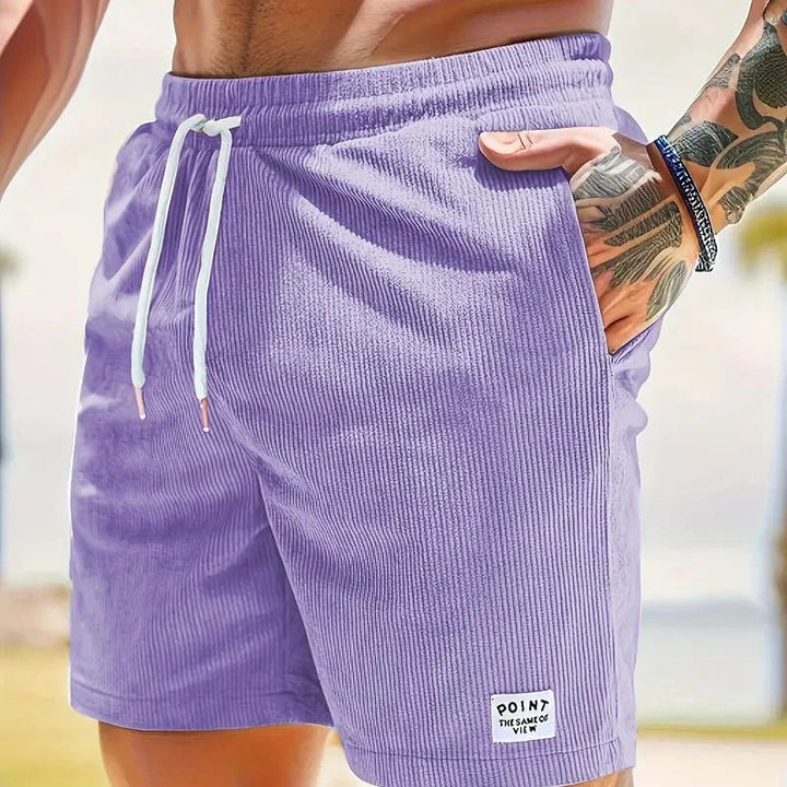 Comfortable men's shorts with a relaxed fit and drawstring, great for summer.