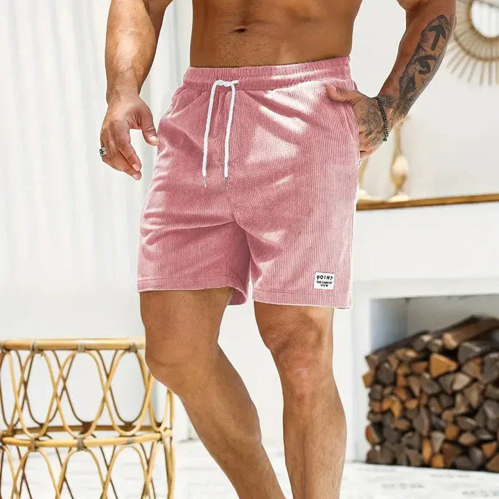 Stylish men's drawstring shorts, relaxed fit for ultimate summer comfort.