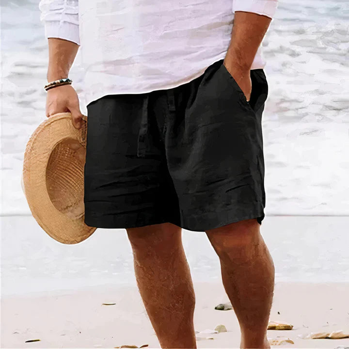 New men's relaxed fit summer shorts, offering stylish comfort for warm weather adventures & daily wear.