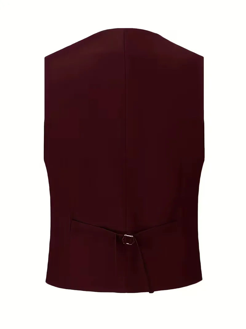 A premium slim fit double-breasted 3-piece suit with waistcoat, designed for the modern man.