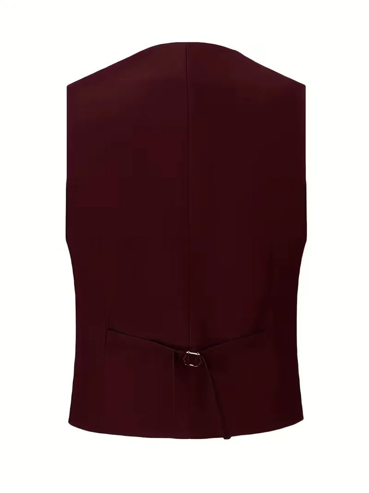A premium slim fit double-breasted 3-piece suit with waistcoat, designed for the modern man.
