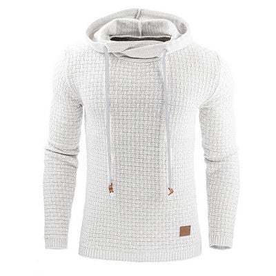 Cozy men's slim fit winter hoodie, a stylish long sleeve pullover for cold weather. Perfect for casual wear & men's fashion.