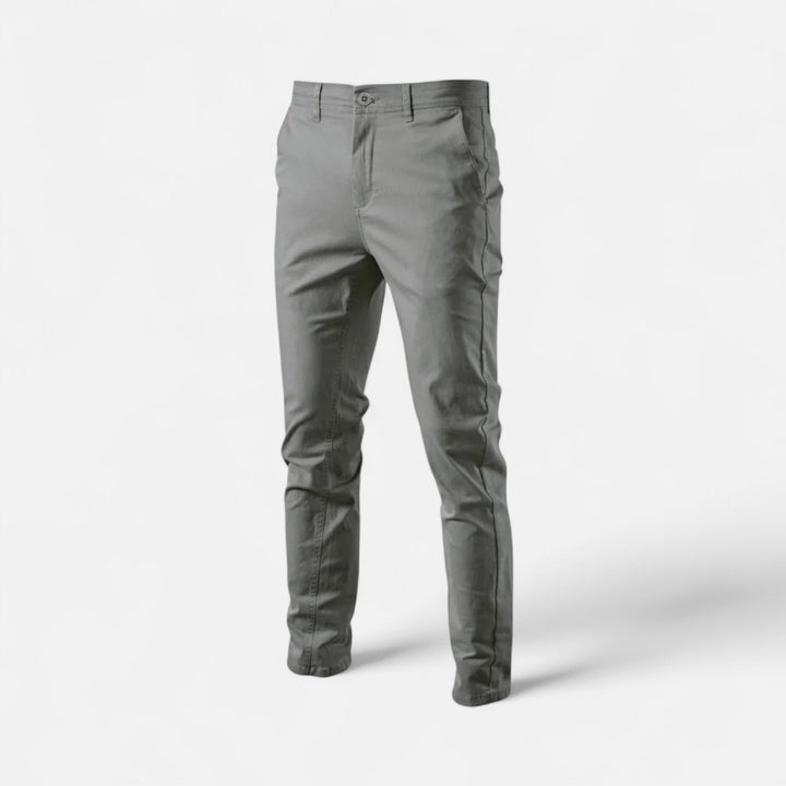 Comfortable & elegant men's smart casual chinos, tailored for versatility in any setting.